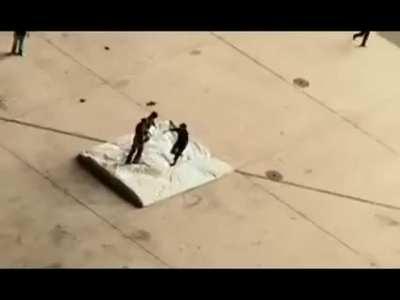 Folding a paper 11 times