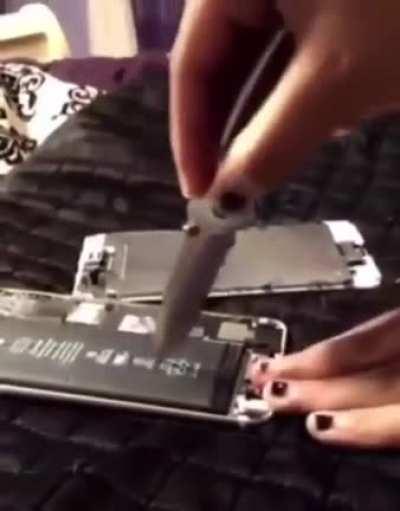 A battery getting exploded like the arab did with my hou-