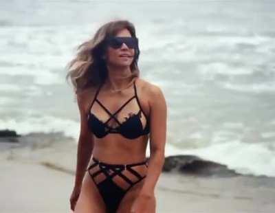 54 Year old Halle Berry strolling in a Bikini.