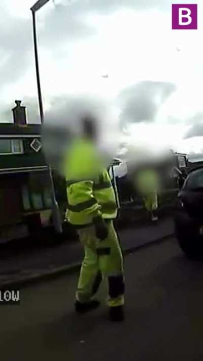 Idiots attack bin men after road rage incident