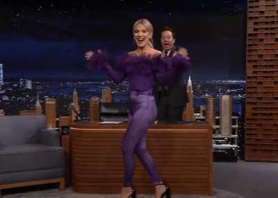 Millie arriving on The Tonight Show!