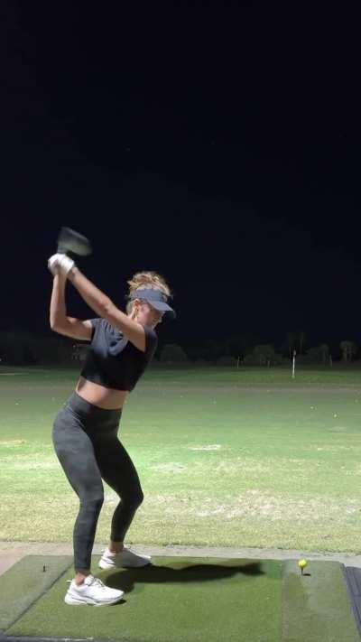 At the driving range