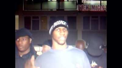 Throwback to when Giggs was casually Freestyling as his guys were bussin off shots