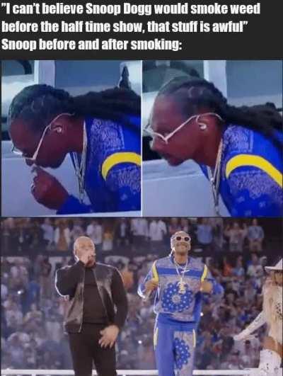 Snoop was having a good time