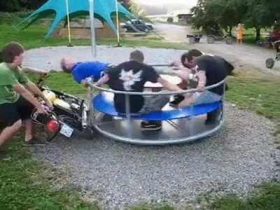 HMB while I spin this merry-go-round with a dirt bike