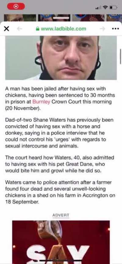 Awful article, awful advertisement placement too