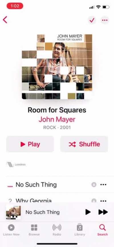 Room for Squares has been updated with an animated album cover on Apple Music!
