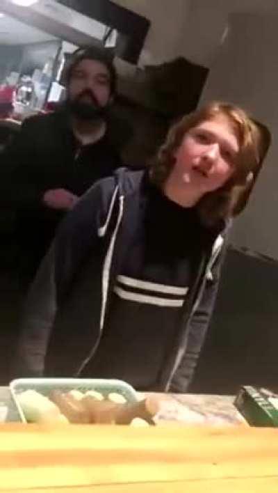 That's my fucking tit, bitch!