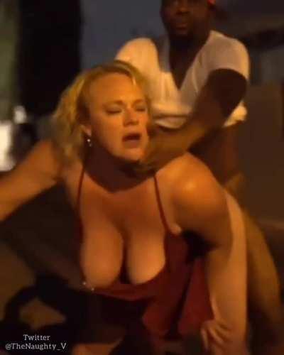 MILF Couldn't Wait To Get Back So She Took It In The Street