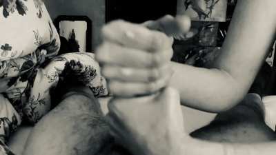 Friend finishes me off with both hands