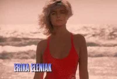 Erika Eleniak looks perfect in that swimsuit
