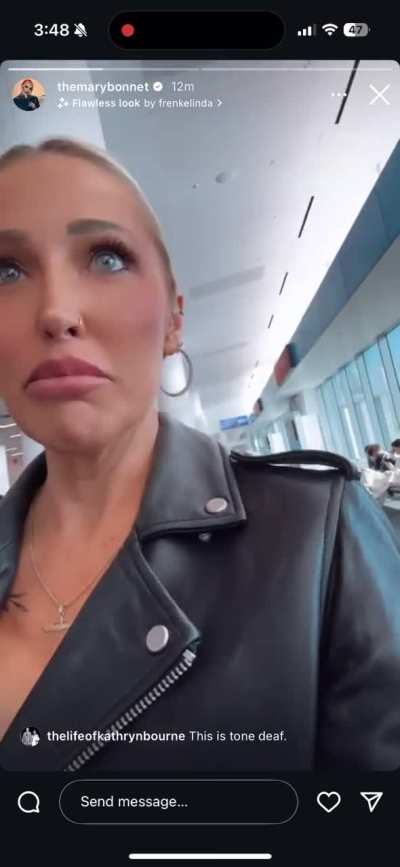 Poor Mary has to sit in economy 🙄