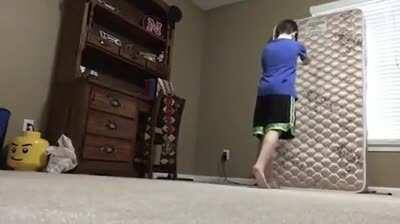 He just missed the landing.