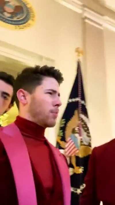 The Jonas Brothers having 