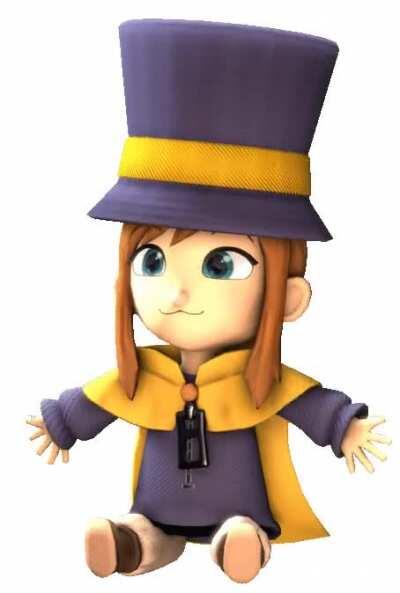 Smol hat wearing child waving (old work.)