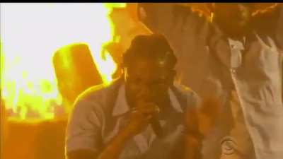 2016 Kendrick Lamar's full Grammy performance