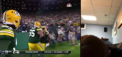 [Highlight] Randall Cobb returns to the NFCN in hopes of finishing the job on one young Bears fan. [OC]