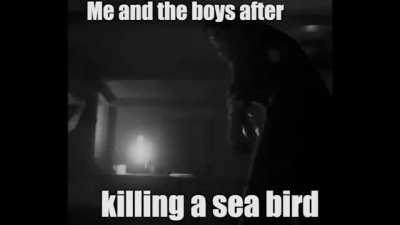 Me and the boys after killing a sea bird.