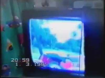 Craig Breen (WRC driver who passed away today) playing CMR1 in 1999.