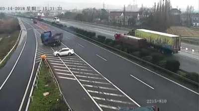 When you forget other people also use the road...