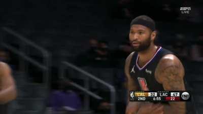 [Highlight] Cousins hits the three then gets the steal and throws it down on the fast break