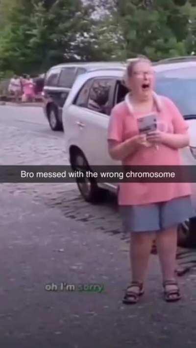 her reaction is fake