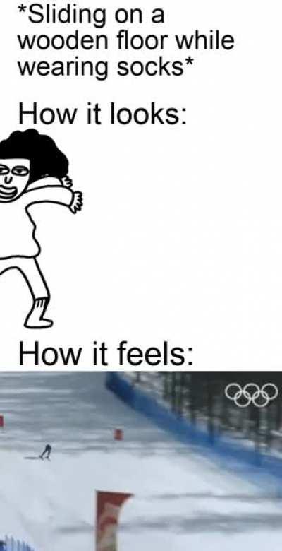 Haha socks go swoosh