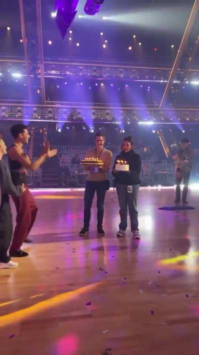 DWTS celebrating Witney and Ezra birthday