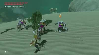 Rearming a camp full of Bokoblins with korok leaves is the best thing you can do with this game.