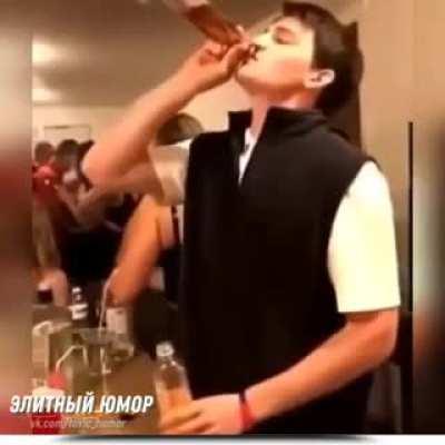 Russian went to a party in the United States