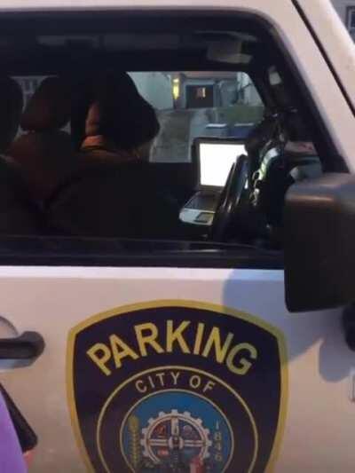 WCGW Illegally Parking In Somebody’s Driveway Instead of the Open Spots Across The Street.