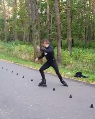 Fancy footwork by Vasilisa Maslova