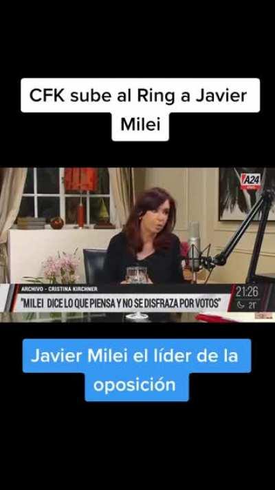 CRISTINA KIRCHNER OPINA DE MILEI