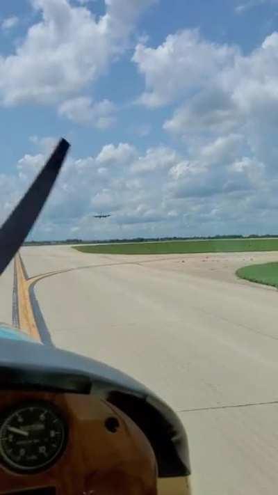 B-29 FIFI at Lewis University today.