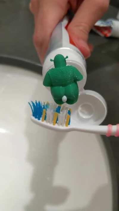Shrek pooping toothpaste