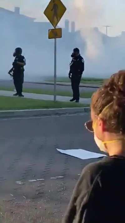 Police gas peaceful protests in Richmond today