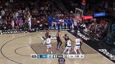 [Highlight] Luka shows off some bounce as he drives off the baseline for a slam