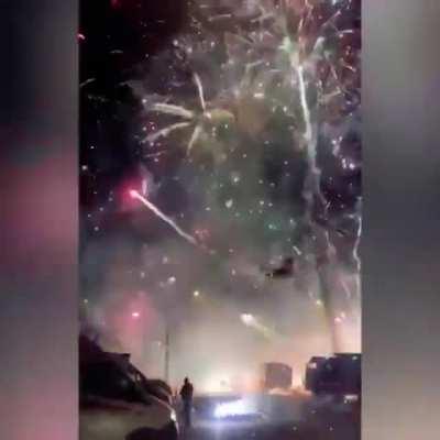 A fireworks store explosion in Russia