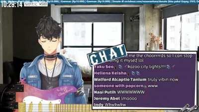 Clipping Reza Avanluna everyday until Niji EN play D&D with him (Day 21: 6 different versions of Diamond City Lights)