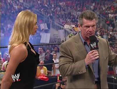 Stacy Keibler Hot Moment with Vince McMahon. WWE was at its peak 