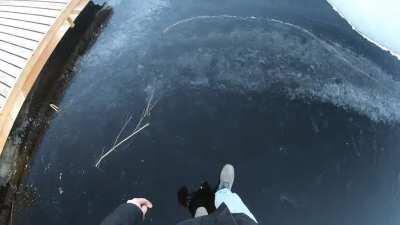 The void under the ice