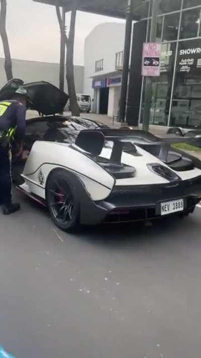 Ferrari LaFerrari and McLaren Senna getting pulled over in BGC. Just BGC things.