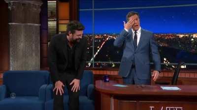 Edited lasers into Karl Urban's appearance on the Late Show