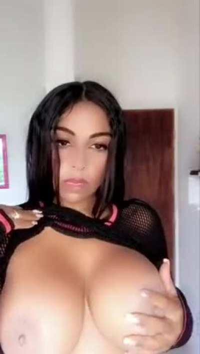 Big Tits Boobs Latina OnlyFans Tits Titty Drop Porn GIF