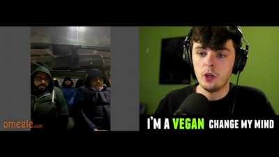 CosmicSkeptic tries to debate veganism on Omegle... a few people get upset. Here are some of the best moments from his original video.