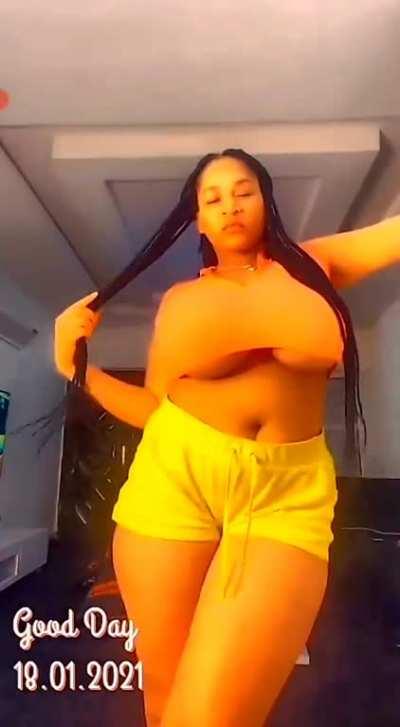 Tits almost popped out 😱