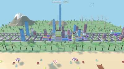 Create A 3D GitHub City From Your GitHub Contributions Using ThreeJs (Code Link In Comments)