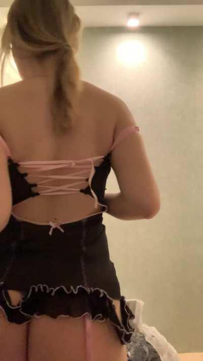 Wanna peel my thong?