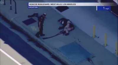 Police chase motorcycle…