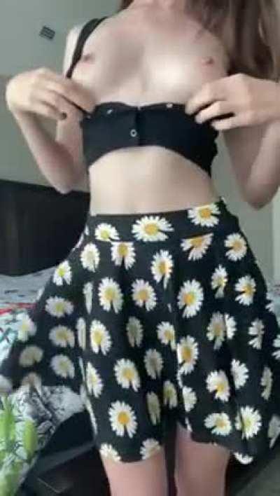 Gotta be careful in this skirt, one small breeze means I’ve flashed everyone on the street! 😳